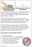 Vorschau - Arbeitsblätter - Hygiene Unterrichtsmaterial- Händewaschen, niesen, husten - Seite 1