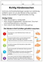 Vorschau - Arbeitsblätter - Hygiene Unterrichtsmaterial- Händewaschen, niesen, husten - Seite 2