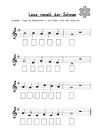 Vorschau - Arbeitsblätter - Leise rieselt der Schnee Glockenspiel Musik - Seite 2