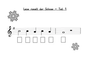 Vorschau - Arbeitsblätter - Leise rieselt der Schnee Glockenspiel Musik - Seite 3