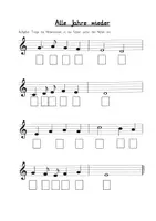 Vorschau - Arbeitsblätter - "Alle Jahre wieder" auf dem Glockenspiel Musikunterricht - Seite 2