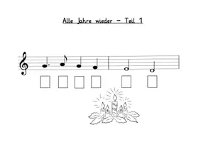 Vorschau - Arbeitsblätter - "Alle Jahre wieder" auf dem Glockenspiel Musikunterricht - Seite 3