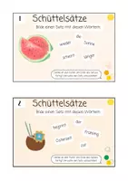 Vorschau - Stationenlernen - Schüttelsätze Sommer - Seite 1
