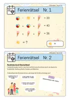 Vorschau - Spiele - Ferienrätsel - Knobeln, Rätseln & Rechnen - Klasse 5/6 - Seite 1