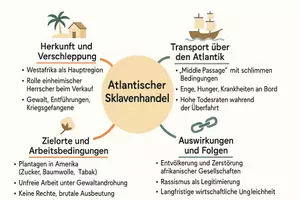 Vorschau - Arbeitsblätter - Arbeitsblätter zum Thema "Atlantischer Sklavenhandel" + Lösung & MP3 + Mindmap + Infografik - Seite 2