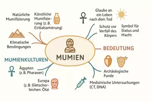 Vorschau - Arbeitsblätter - Arbeitsblätter zum Thema "Mumie" + Lösung & MP3 + Mindmap + Infografik - Seite 2