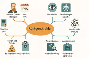 Vorschau - Arbeitsblätter - AB mit Fragen zum Thema "Röntgenstrahlen" + Lösungsblatt + Mindmap + Infografik - Seite 2