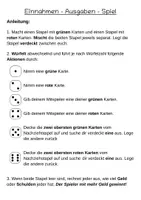Vorschau - Spiele - Einführung/ Einstieg Rationale Zahlen: Gutschein- /Schuldschein-Spiel - Seite 1