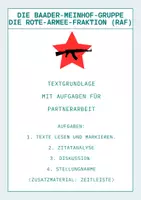 Vorschau - Arbeitsblätter - Die Baader-Meinhof-Gruppe - Deckblatt