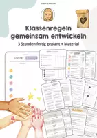 Vorschau - Stundenentwürfe - Klassenregeln gemeinsam erarbeiten – Gesprächskultur & kooperative Methoden - Deckblatt