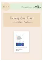 Vorschau - Poster - Feriengruß Eltern - Deckblatt