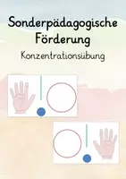 Vorschau - Arbeitsblätter - Konzentrationsübungen sonderpädagogische Förderung - Deckblatt