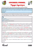 Vista previa - Hojas de trabajo - COURRIEL FORMEL – VOYAGES LINGUISTIQUES (Conjugaison) - página 2