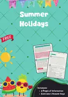 Vorschau - Arbeitsblätter - Summer Holidays: Global Traditions and Cultural Differences - Deckblatt