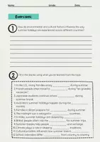 Vorschau - Arbeitsblätter - Summer Holidays: Global Traditions and Cultural Differences - Seite 2