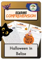 Vorschau - Arbeitsblätter - Reading Comprehension - Halloween in Belize + Solutions - Deckblatt