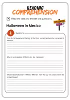 Vorschau - Arbeitsblätter - Reading Comprehension - Halloween in Mexico + Solutions - Seite 3