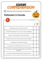 Vorschau - Arbeitsblätter - Reading Comprehension - Halloween in Canada + Solutions - Seite 2