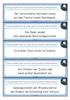 Vorschau - Aufgabenkarten - Satzglieder: Subjekt bestimmen (70 Satzkarten) - Seite 1