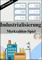 Vorschau - Arbeitsblätter - Industrialisierung Merkzahlen – Domino & Lernspiel (LRS) - Deckblatt