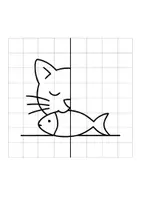 Vorschau - Mal- und Bastelvorlagen - Katzen-Symmetrie: 10 Motive zum Nachzeichnen - Seite 3