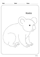 Vorschau - Mal- und Bastelvorlagen - Prickelbilder_ Vorschule und 1. Klasse Tiere in Australien - Seite 2