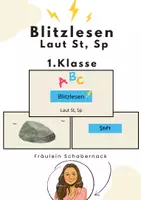 Vorschau - Präsentationen/Tafelbilder - Blitzlesen Klasse 1: Laut St und Sp - Deckblatt
