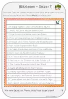 Vorschau - Spiele - Blitzlesen - Sätze (Thema suchen) - 3. Klasse - Seite 2