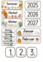 Vorschau - Anderer Materialtyp - Tafelkalender Dauerkalender Löwenklasse bis 2030 - Deckblatt
