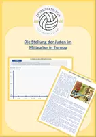 Vorschau - Arbeitsblätter - Die Stellung der Juden im Mittelater - Deckblatt