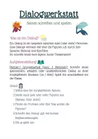 Vorschau - Arbeitsblätter - Dialogwerkstatt - Kreatives Schreiben und Szenenspiel - Seite 1