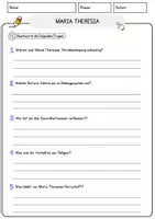 Vorschau - Arbeitsblätter - Maria Theresia Arbeitsblätter mit Fragen + Lösungen Lesetext - Seite 3
