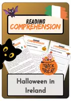 Vorschau - Arbeitsblätter - Reading Comprehension - Halloween in Ireland + Solutions - Deckblatt