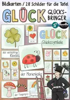 Vorschau - Mal- und Bastelvorlagen - Glücksunterricht 🍀 Schulfach Glück - wachsendes XL Paket - Seite 1