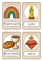 Vorschau - Mal- und Bastelvorlagen - Cristliche Symbole: Bildwortkarten Symbolkarten Bildkarten - Seite 2
