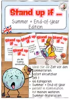 Vorschau - Arbeitsblätter - Stand up if Summer End of Year Sek I Englisch - Deckblatt