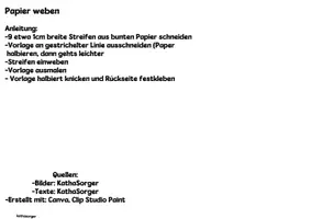 Vorschau - Mal- und Bastelvorlagen - Papierweben Vorlagen - Obst, Bär, Blumen - Seite 2
