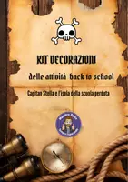 anteprima - Altro tipo di materiale - 🏴☠️ KIT DECORAZIONI BACK TO SCHOOL – TEMA PIRATI (Capitan Stella e l’isola della scuola perduta) ✨ - Pagina 1