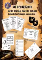 anteprima - Altro tipo di materiale - 🏴☠️ KIT DECORAZIONI BACK TO SCHOOL – TEMA PIRATI (Capitan Stella e l’isola della scuola perduta) ✨ - Pagina di copertina