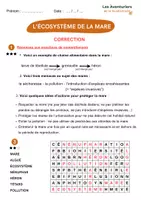 Aperçu - Feuilles d'exercices - L'équilibre d'un écosystème : la mare - Page 2