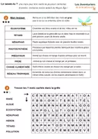 Aperçu - Feuilles d'exercices - L'équilibre d'un écosystème : la mare - Page 1