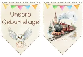Vorschau - Bildkarten - Geburtstagskalender Girlande Wimpelkette Harry Potter - Seite 3