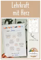 Vorschau - Anderer Materialtyp - Lehrkraft mit Herz freuleinberg - Deckblatt