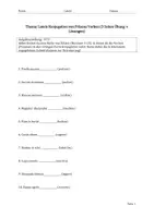 Vorschau - Arbeitsblätter - Latein Konjugation Aufgabenblatt: Präsens Übungen für Anfänger(3 Seiten + Lösungen) - Deckblatt