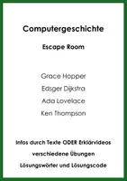 Vorschau - Arbeitsblätter - Computergeschichte (Escape Room) - Deckblatt