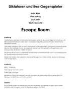 Vorschau - Arbeitsblätter - Diktatoren und ihre Gegenspieler (Escape Room) - Seite 1