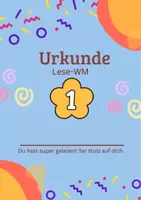 Vorschau - Bildkarten - Lese-WM Urkunden - Seite 1