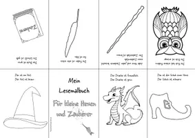 Vorschau - Fördermaterial/Inklusion - Malbücher zum Falten: Für kleine Hexen und Zauberer - Seite 3