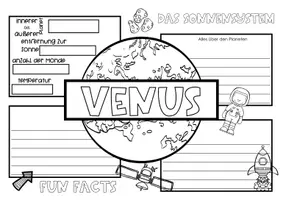 Vorschau - Arbeitsblätter - Unser Sonnensystem - Fact Poster - Seite 2
