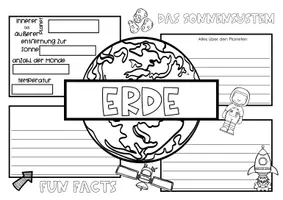 Vorschau - Arbeitsblätter - Unser Sonnensystem - Fact Poster - Seite 3